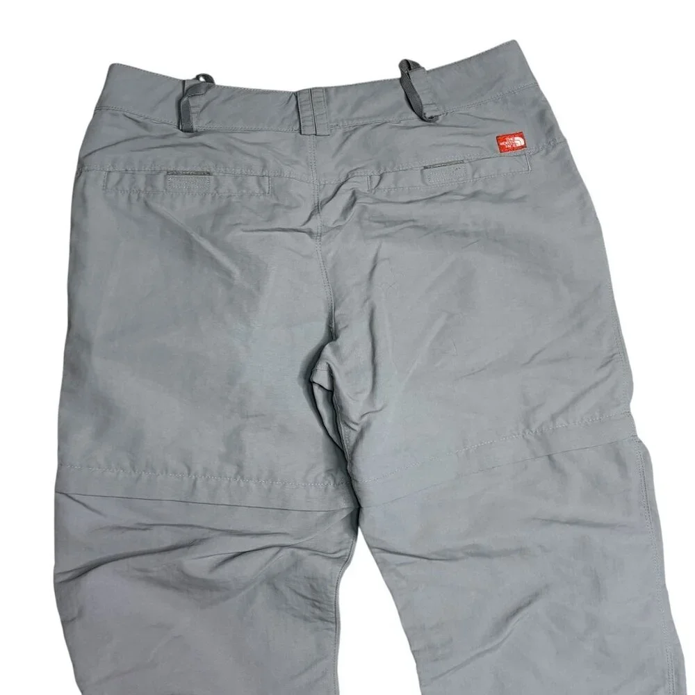 The North Face Gray Hiking Pants Zip off Shorts Size 8